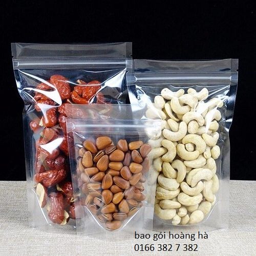 T&uacute;i zipper đ&aacute;y đứng 2 mặt trong